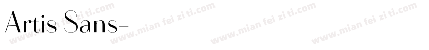 Artis Sans字体转换